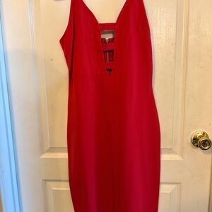 Gianni Bini Vibrant Red Backless Dress